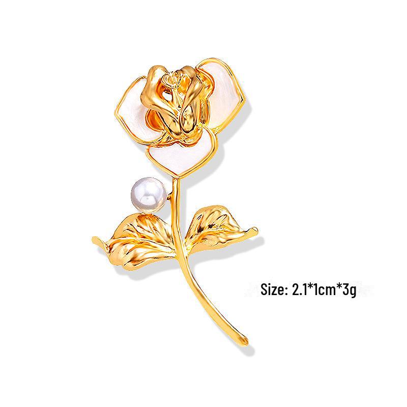 Брошь с жемчугом и перьями, с высокой ручкой, с мультяшным корсажем из страз для самостоятельного изготовления.