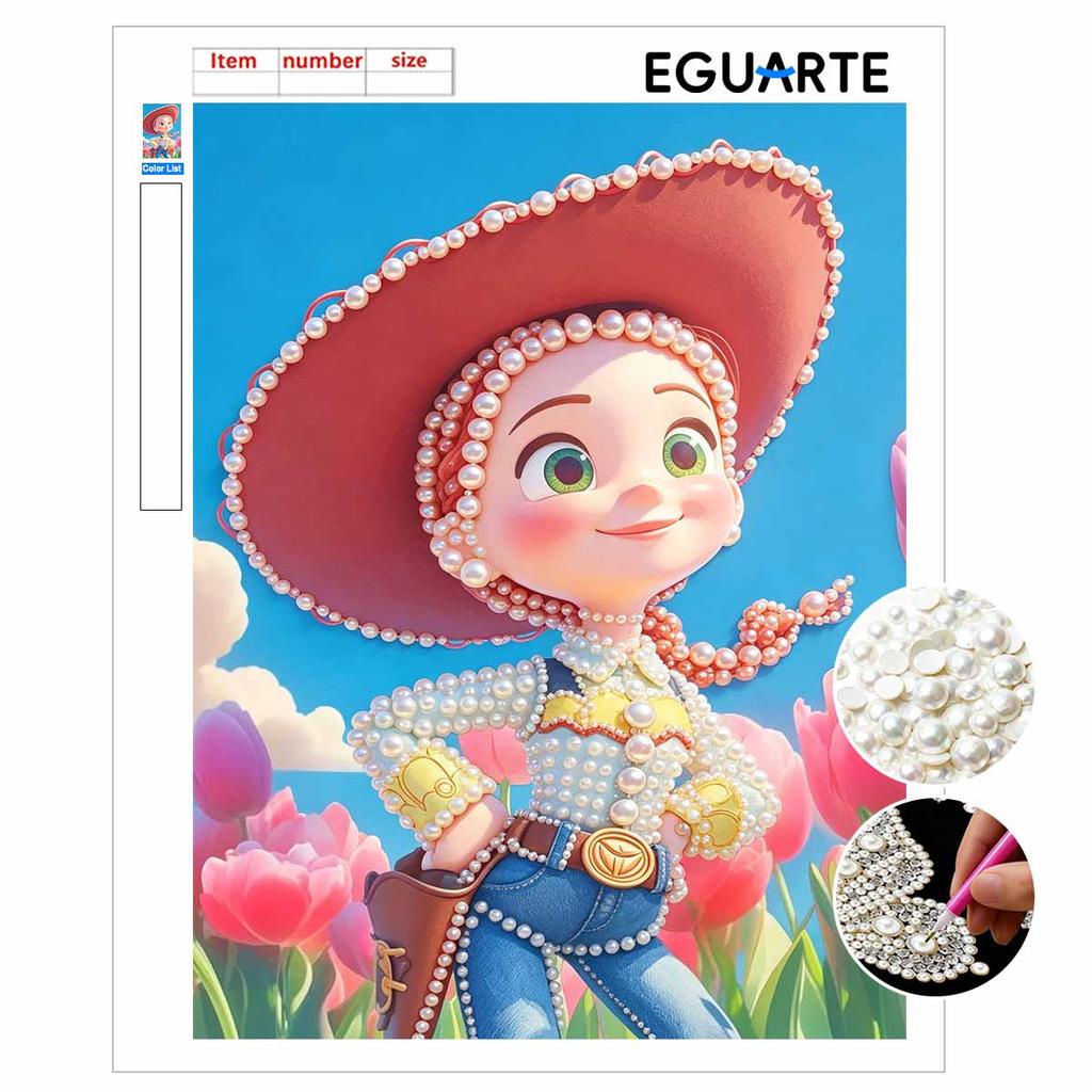 Disney Игрушка для рисования жемчугом История игрушек Триш Ручная работа DIY Картины с жемчугом и драгоценными камнями Поделки Особая форма Декор для стены дома