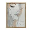 Elegance In Brushstrokes Elegance In Brushstrokes, 50X70 Cm, Light Oak Wooden Frame, Matte Paper 230 Gsm