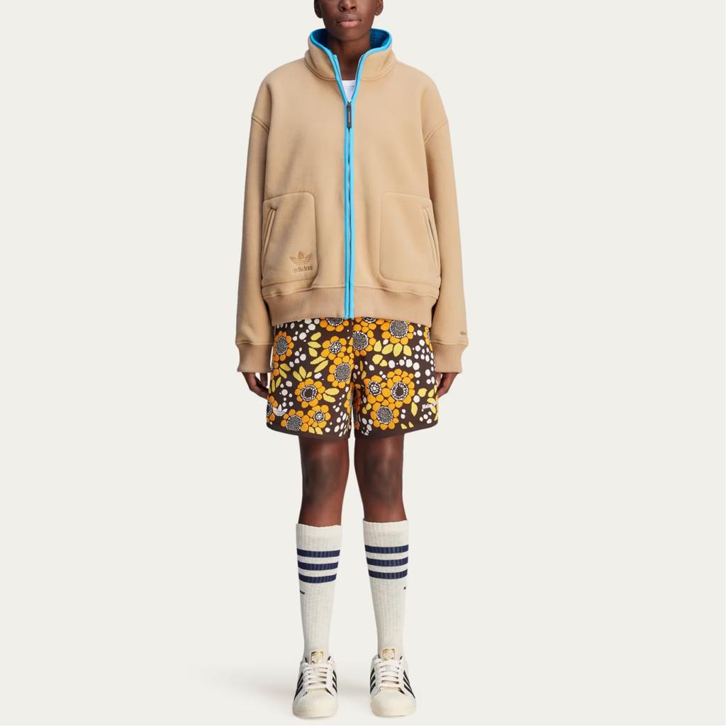 Adidas Флисовая куртка X Wales Bonner Cardboard унисекс верхняя одежда бежевого цвета JJ2937