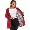 Women's Waterproof Slim Fit Trench Coat Windproof Outdoor Jacket