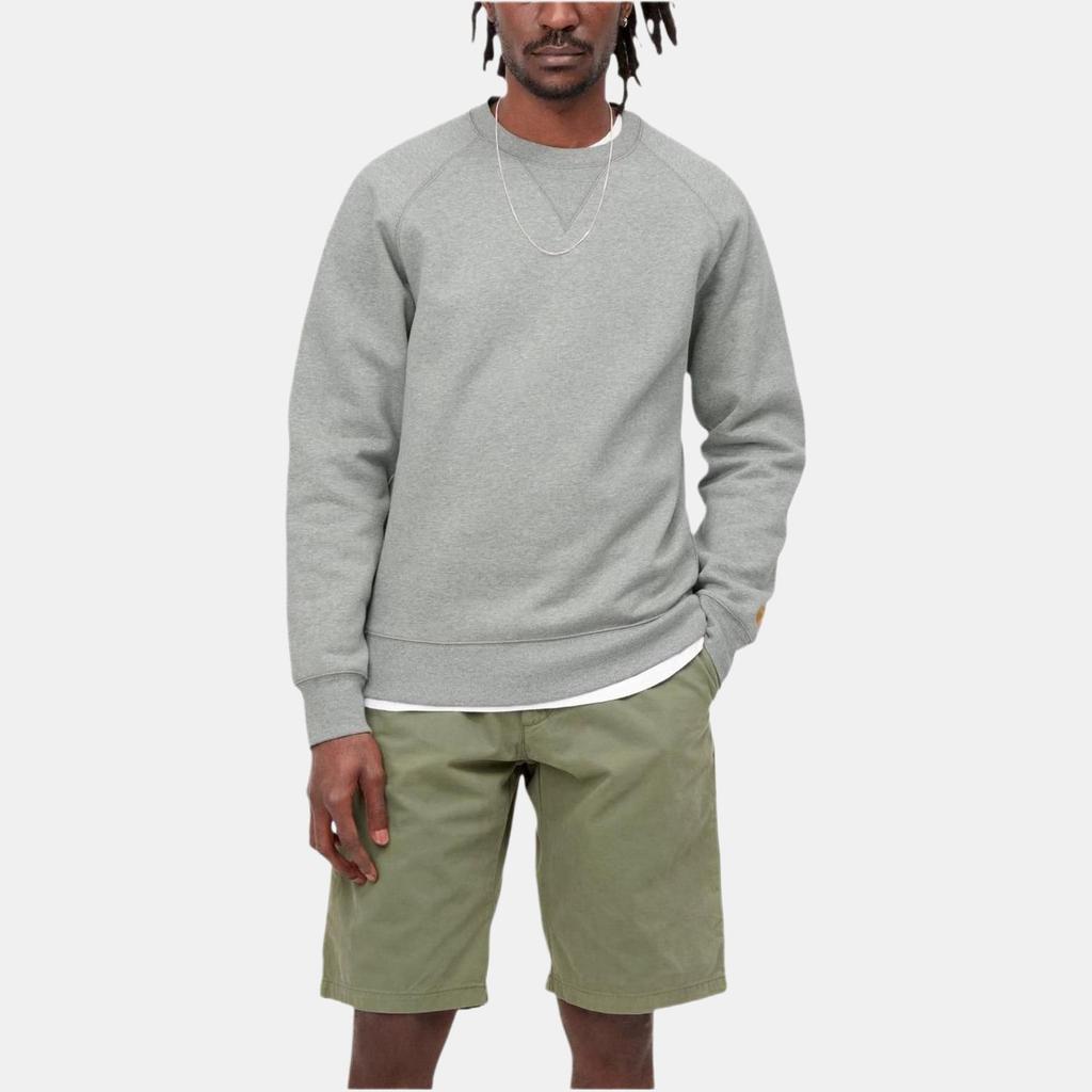 Carhartt WIP Однотонная минималистичная повседневная толстовка-пуловер Унисекс толстовка Серая I026383-00M-XX