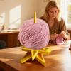 Держатель пряжи для вязания крючком, вязания спицами, 3D-печать, прялка для пряжи в форме звезды, вращающийся диспенсер для клубка пряжи, подставка для любителей вязания крючком