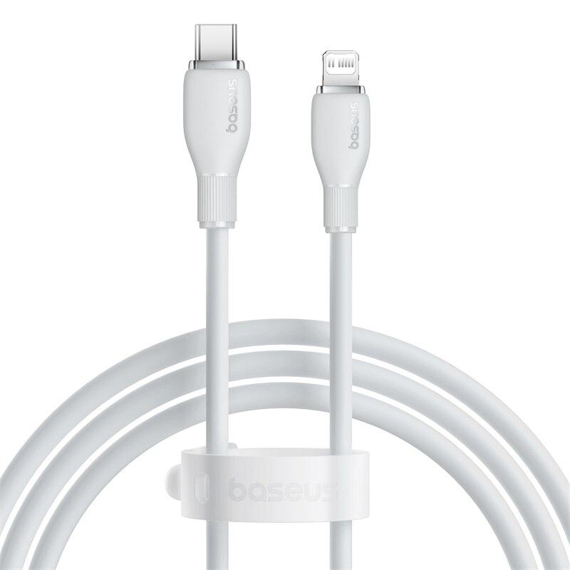 Кабель Baseus TPE 20 Вт USB C для 14 13 12 11 Pro Max XS Кабель быстрой зарядки Type C на Lighting Дата-кабель для iPad Macbook