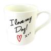 [M6778] - White 'I Love My Dog' Mug