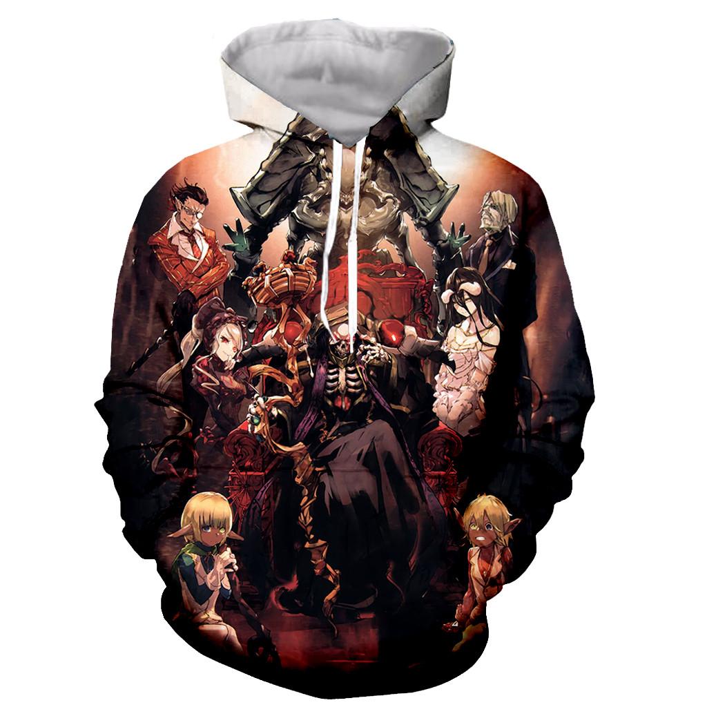 Забавные модные популярные игры Overlord, толстовки с длинными рукавами и 3D принтом, 2023, мужские и женские повседневные модные крутые пальто с капюшоном большого размера, 6XL