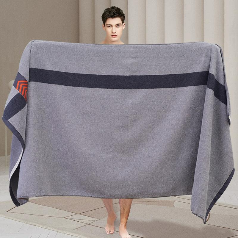 Полотенца для ванной из 100% хлопка 70x140см для ванной комнаты, мягкие и впитывающие винтажные банные полотенца для женщин и мужчин, полотенца для обертывания, 1 шт.