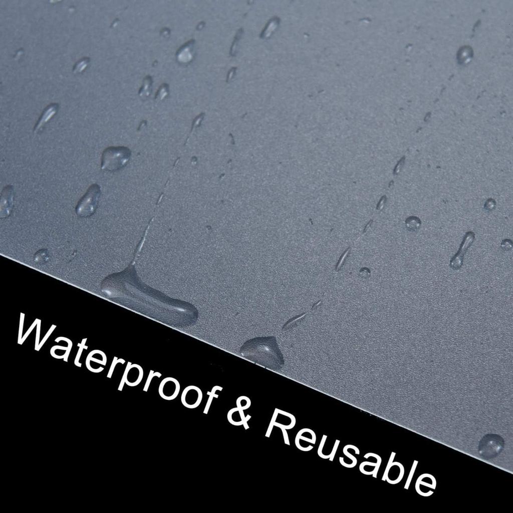 4Pcs Clear Place Mats,Translucent Plastic Placemats Set for Dining Table, Keeps Table or Desktop Cloth Cleaner, Washable, Heat Resistant, Non-Slip