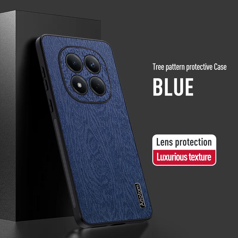 Роскошный кожаный чехол-накладка с узором "Дерево" для Xiaomi Redmi Note 15 14 Pro 5G 4G Xiaomi 15T 14T Pro Гибридный ударопрочный матовый чехол для телефона из ТПУ+ПУ