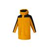 Large Pocket Outdoor Windproof Mid-Length Hooded Long Sleeve Coat Down Jacket Men Outerwear Han-Jade White-Gold GN9833