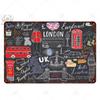 Лондон Винтаж Металлический Плакат Металлическая Винтажная Британская Кофейня Бар Дом Гостиная Декоративный Декор Стены Металлическая Жестяная Вывеска