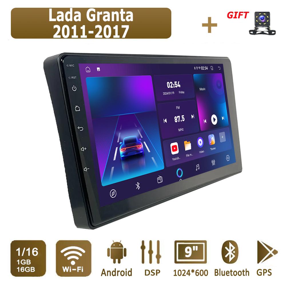 Android Car Radio For Lada Granta 2011-2017 Multimedia Player Head Unit Stereo GPS Navigation BT WIFI 1+16GB
