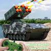 Новый 2.4G RC боевой танк военный симулятор трек ракетная установка электронный звук и свет пульт дистанционного управления игрушка дети стрелялки мальчики подарок