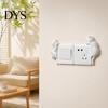 Cartoon Cat Switch Shield 3D Light Sticker, Decorative Resin Wall Plate Cover, Cute Animal Child Safe Cover Stickers, Peel And Stick decorations