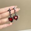 Серьги-подвески Y2K Goth Liquid Heart Cross Star, женские серьги-подвески Love Dangle с цирконием, готические серьги-кисточки неправильной формы
