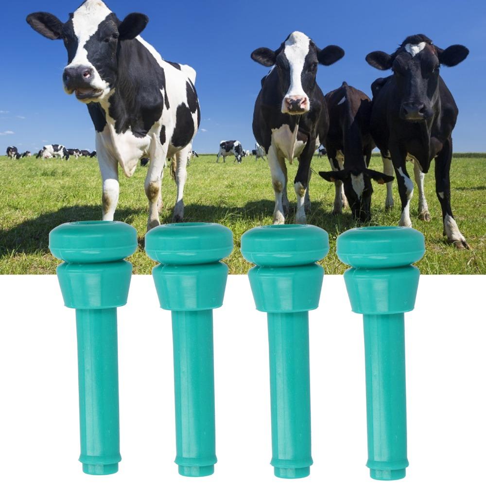 4Pcs Green Teat Cup Liner Food-Grade Silicone Milk Lining Replacement Milking Machine Liner  Cattle