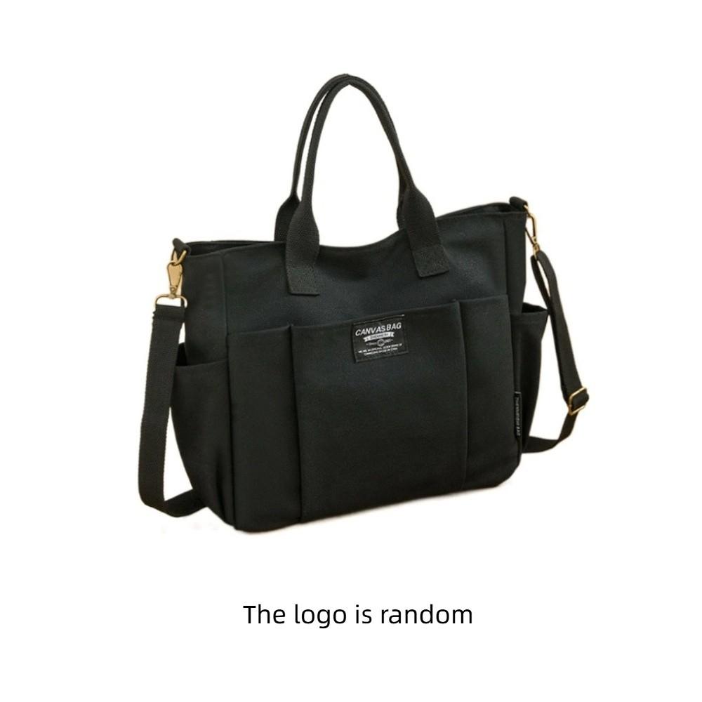 Large Capacity Canvas Tote Bag Portable Canvas Shoulder Bag Fashionable Shopping Bag Travel