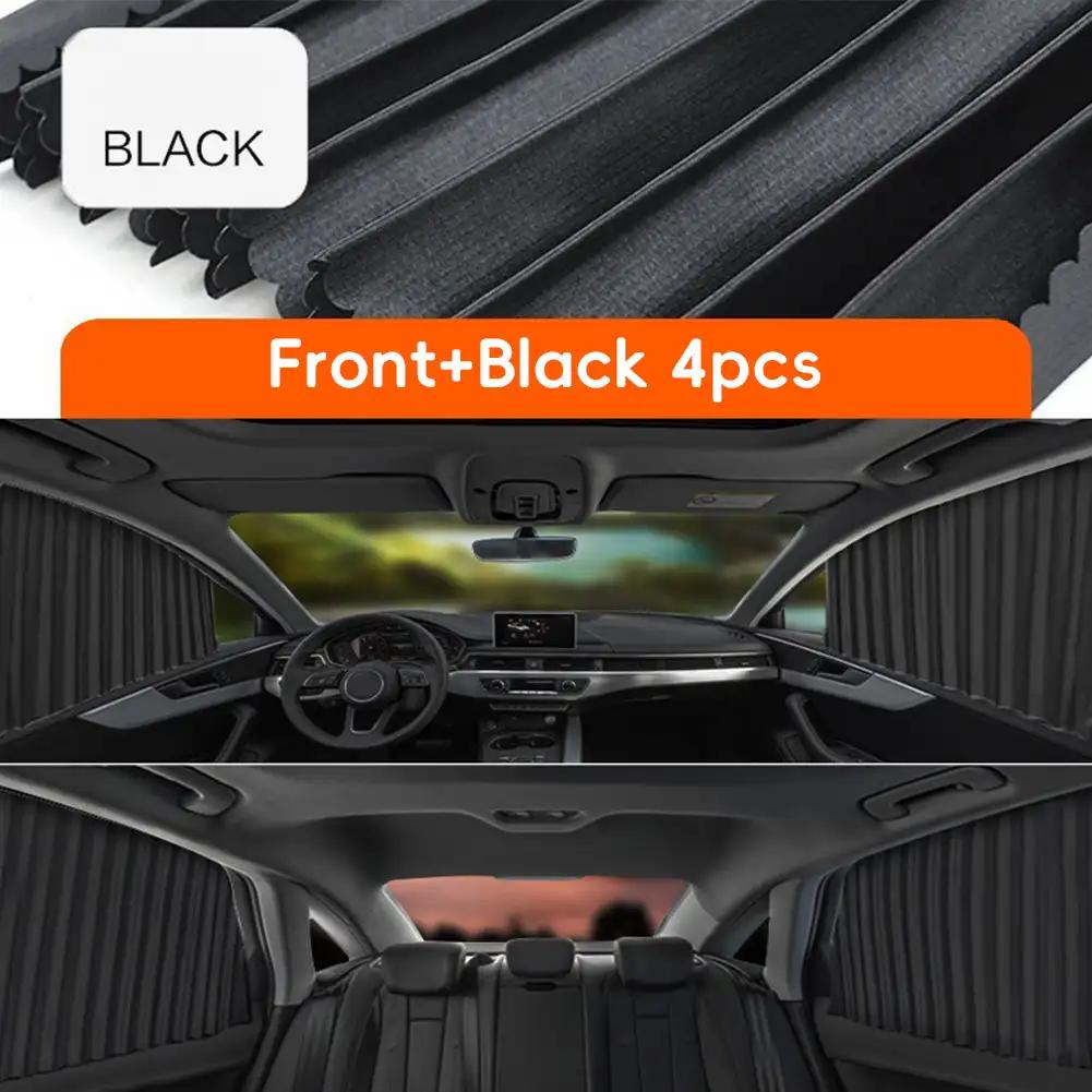 2/4 шт. солнцезащитный козырек на окно автомобиля, полностью магнитный, передний задний ряд, солнцезащитный козырек, универсальная защита боковых окон автомобиля, автомобильные шторы
