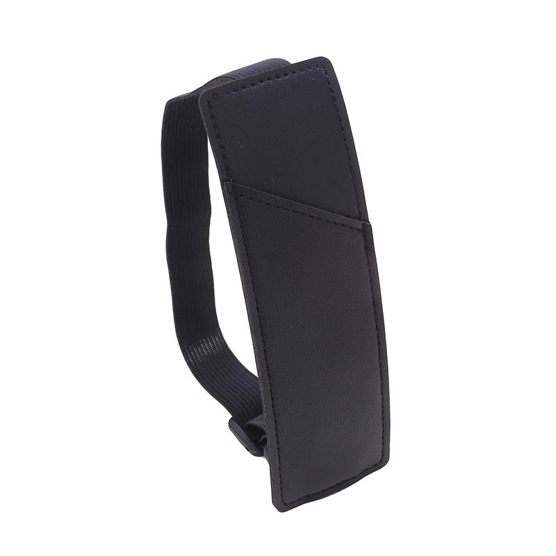 Регулируемый держатель для ручки на резинке, однотонный чехол для ручки из искусственной кожи, студенческий блокнот, страница книги, зажим для ручки