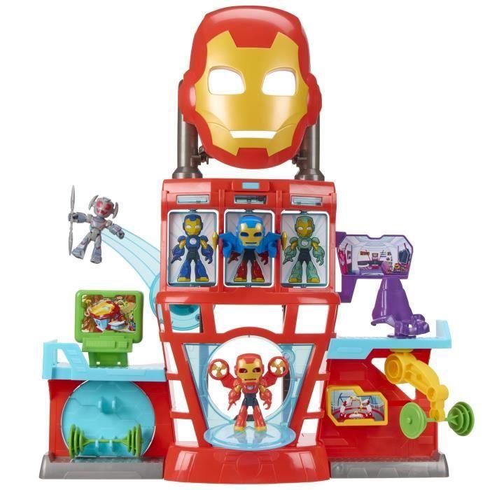 Iron Man HQ, Electronic Playset for Kids, Marvel Iron Man and His Awesome Friends, Ages 4+