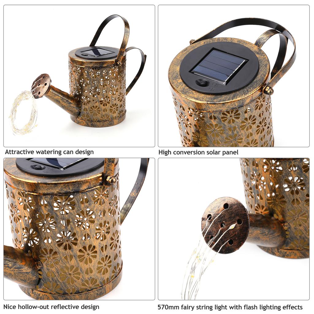 36 светодиодов 570 мм на солнечной энергии, уличный светильник для чайника, лейка, лампа, сказочный гирляндный светильник