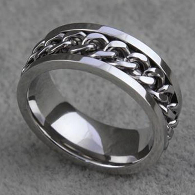 Men's Chain Turning Jewelry Ring