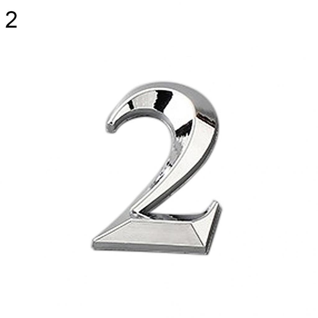 Блестящий номерной знак на дверь