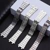 Ремешок для часов 21 мм 26 мм Мужской Женский Полностью Нержавеющая Сталь Браслет Для AP ROYAL OAK 15400 26331 15500 Ремешок для Часов Складная Пряжка