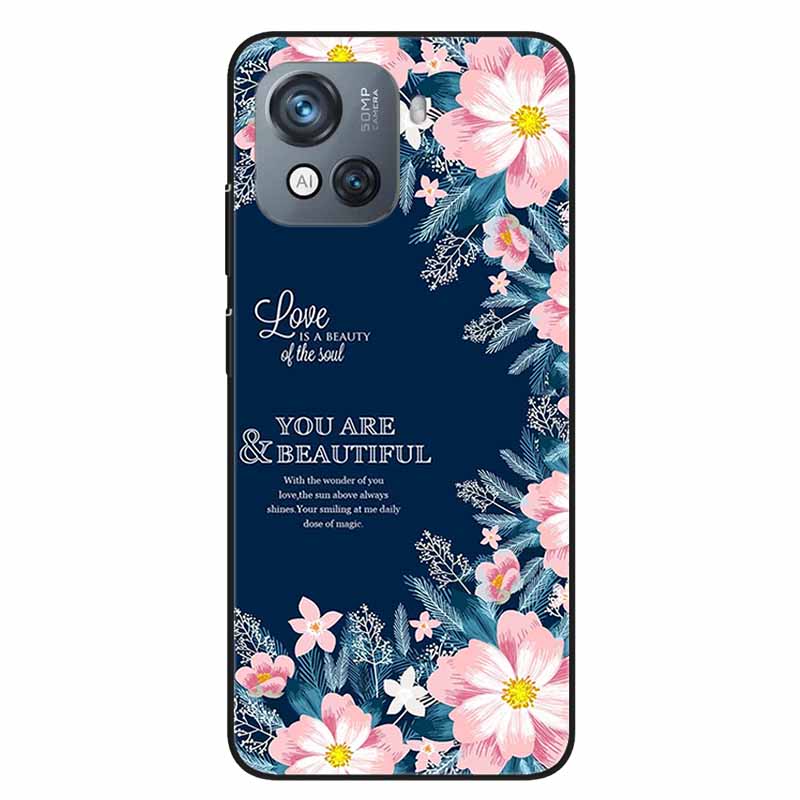 For Blackview Oscal C80 Case C 80 Marble Printing TPU Silicon Soft Phone Covers for Oscal C80 OscalC80 Back Cases Black Shells
