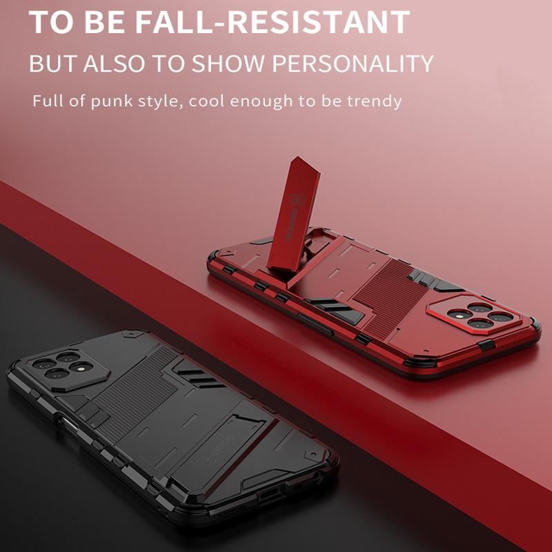 Armor Magnetic Stand Holder Phone Case for OPPO Realme 8i 8S Pro C21Y C25Y 5G Hard PC Shockproof Protection Holder Back Cover for Realme Narzo 50A 50i