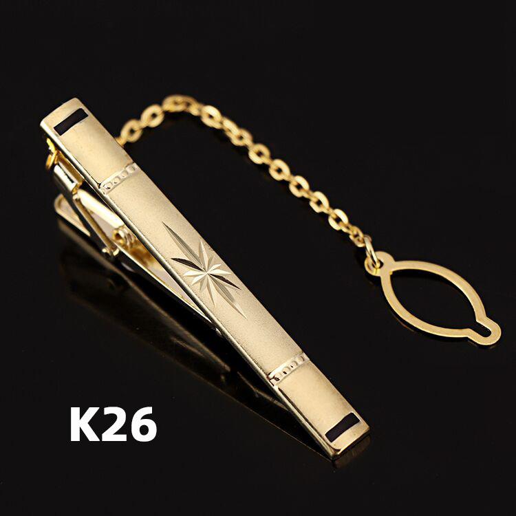 Зажим для галстука из меди и золота, устойчивый к ржавчине, простой деловой зажим для галстука