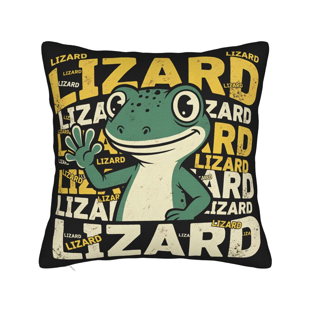 Lizard Meme Pillow Case Funny Pillow Cover Comfy Pillowcases For Couch Sofa Bedroom