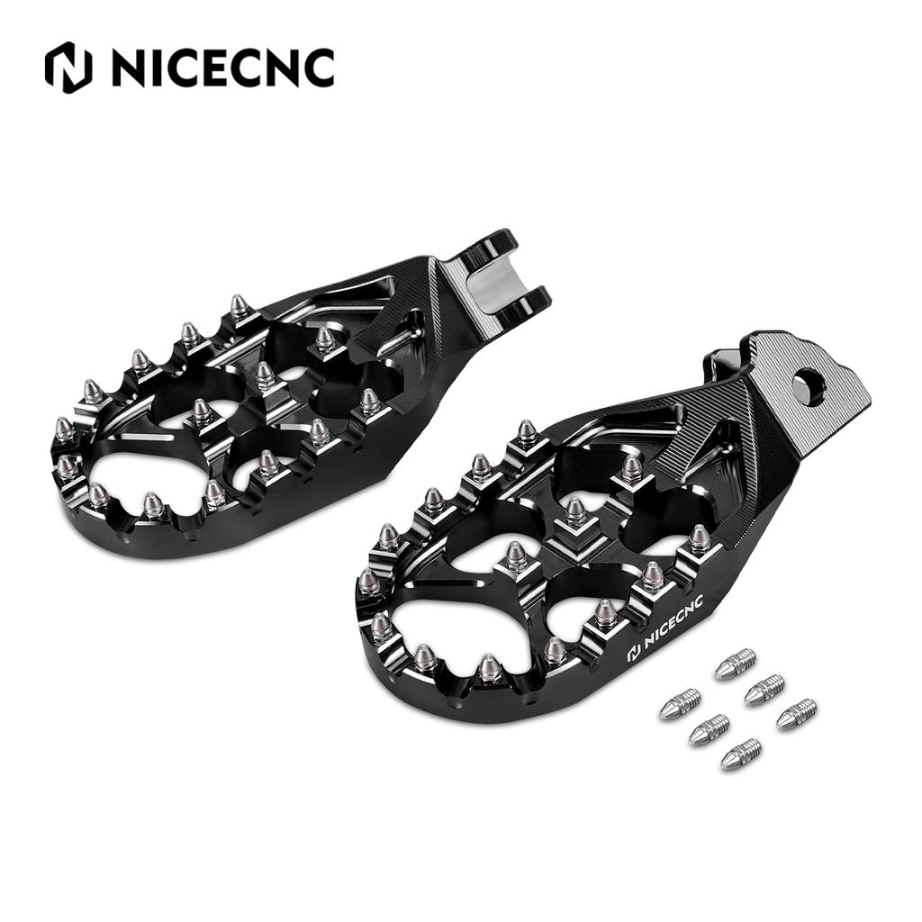 NICECNC For Surron Light Bee X S L1E Electric Dirt Bike Enlarged Aluminum Foot Pegs Footrest Footpegs For Segway X160 X260 2025