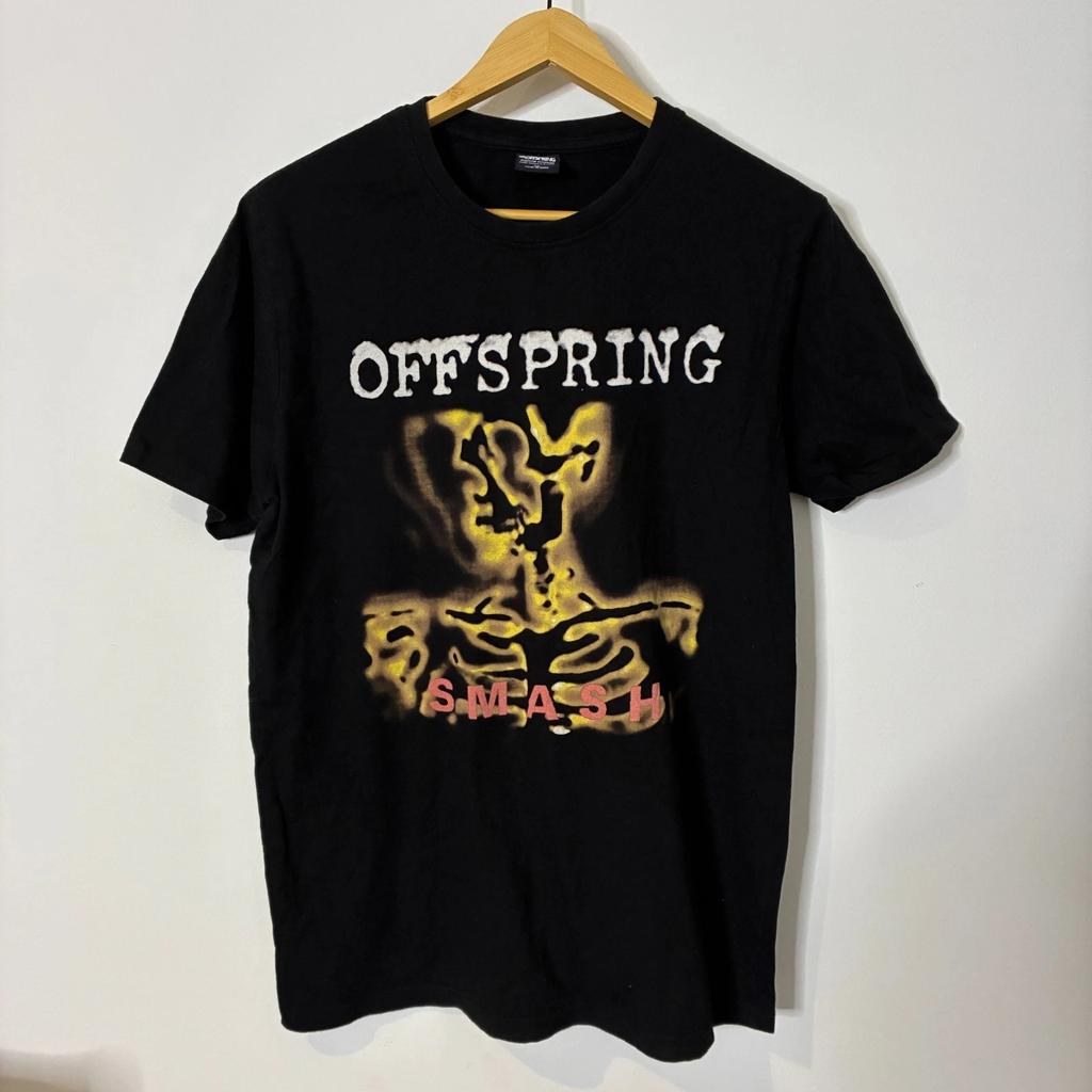 Футболка Offspring Smash Мужская Средняя Черная Панк-Рок Группа Футболка С Графическим Принтом