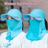 Protective Shield Women Sun Protection Cap Summer Full Face Mask New Outdoor Sports Hat