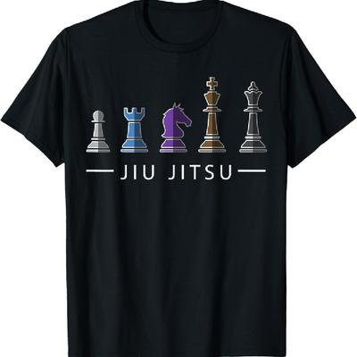 Смешная футболка для бойца БЖЖ Бразильского Джиу-Джитсу Шахматный пояс ММА Подарки