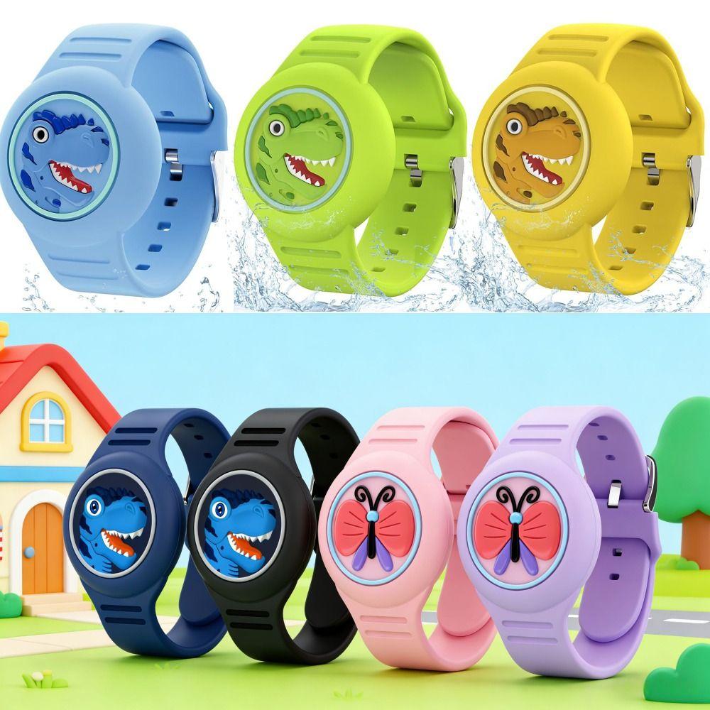 Waterproof Child Wristband Silicone Tracker Holder Strap for AirTag Tracker Accessories