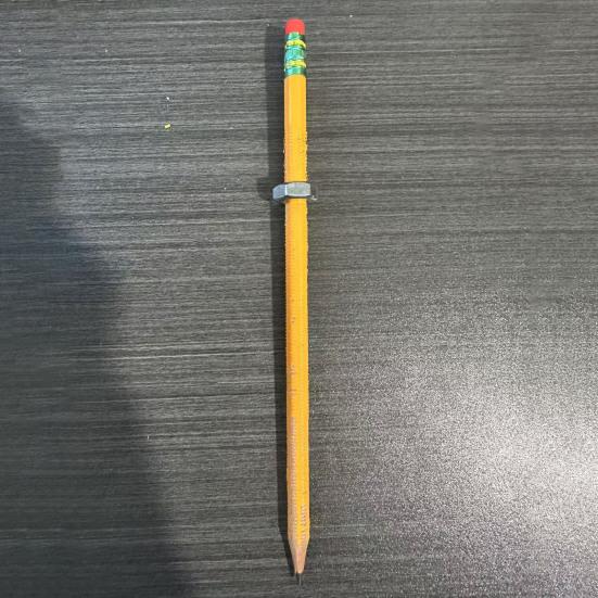 4/6/8 шт. Карандаш для снятия стресса с гайкой, деревянный карандаш с резьбой, для школьной работы, снятие тревожности, бесшумный успокаивающий вращающийся карандаш-фиджет с гайкой