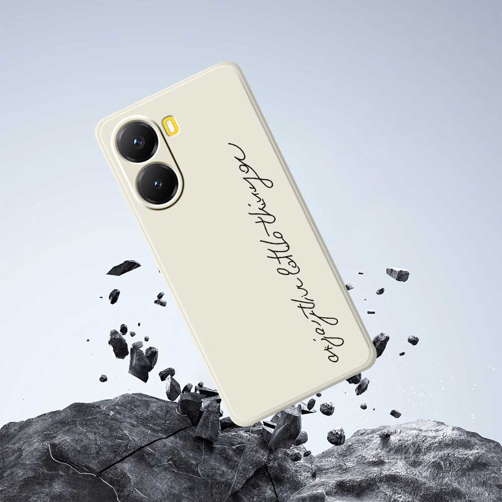 For Xiaomi Redmi Turbo 4 5G/Poco X7 Pro 5G Case WordArt Pattern Printing Straight Edge TPU Phone Back Cover