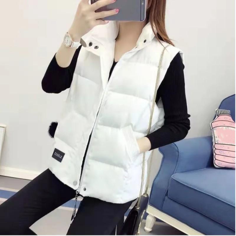 Women's Fall and Winter Korean Version of The Loose Warm Sleeveless Jacket