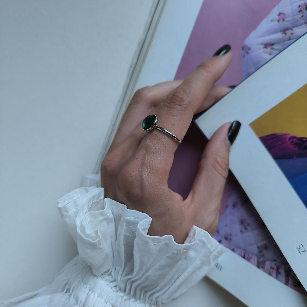 Silver Ring with Cubic Zirconia, Product Weight 2.86 G (60002285)