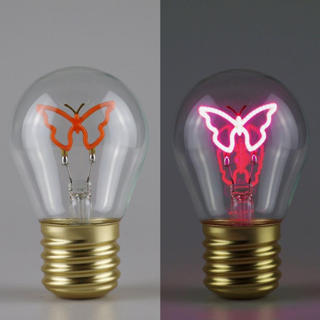 Cute Cartoon LED Bulb Night Light, Rechargeable, Colorful Decorative Portable Lamp