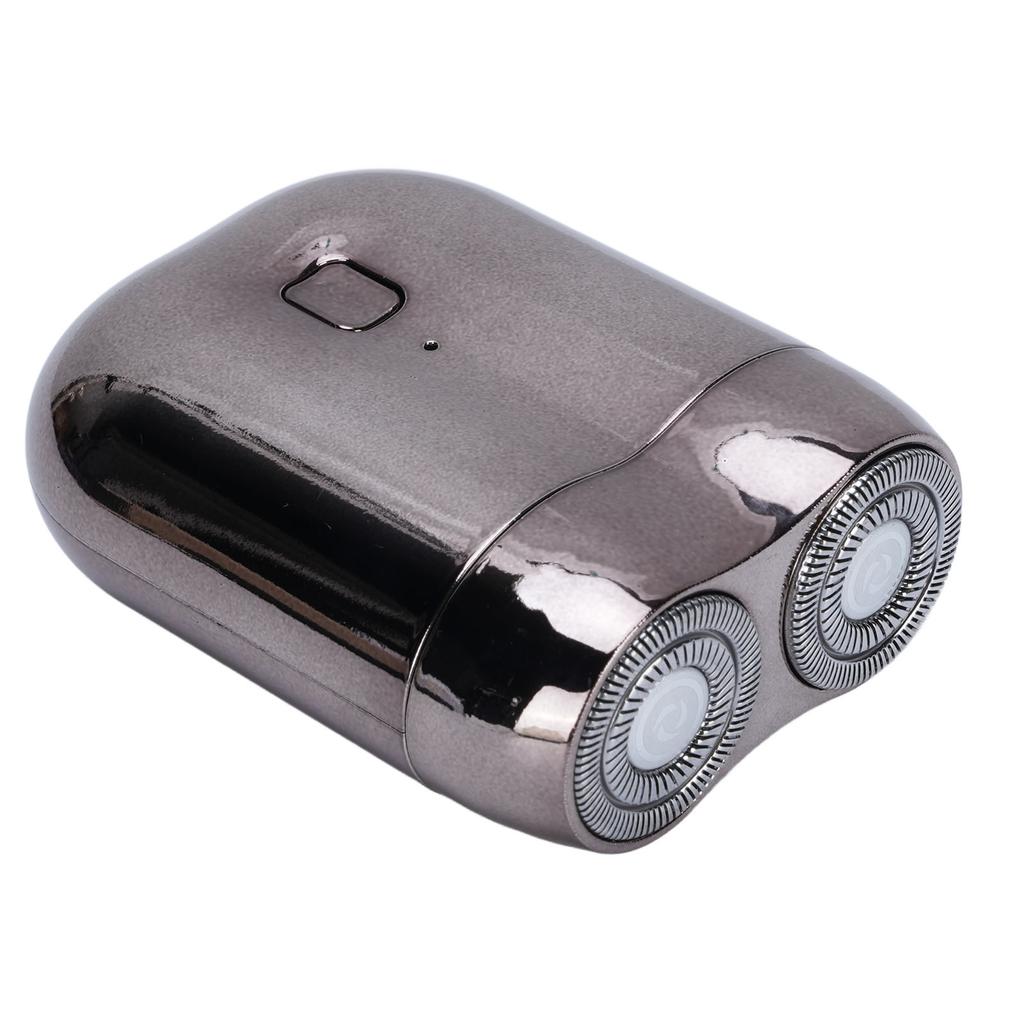 Электрический триммер для бороды для мужчин Алюминиевый с двойными лезвиями Магнитный Перезаряжаемый Портативный триммер для бороды