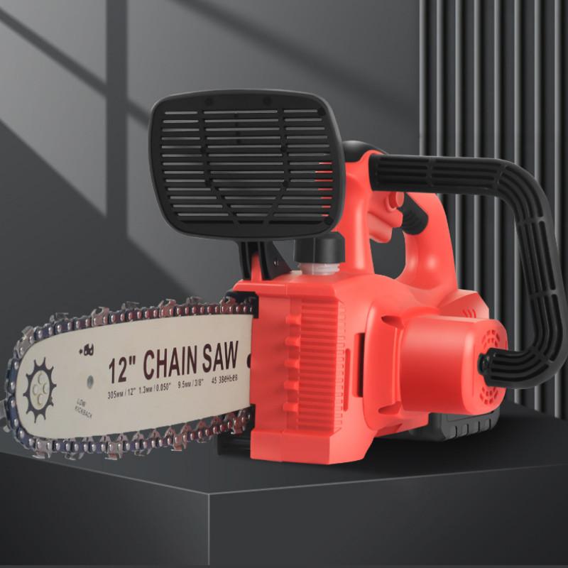 Портативная бесщеточная электрическая цепная пила, аккумуляторная ручная пила для обрезки, бытовой электроинструмент для валки леса
