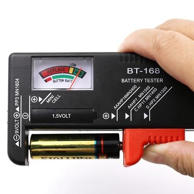 Универсальный тестер аккумуляторов BT-168 — быстрая проверка аккумуляторов AA/AAA/C/D/9 В/1,5 В с помощью цветных индикаторов!