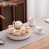 Nanshan Gongfu Ceramic Tea Set with Tea Tray