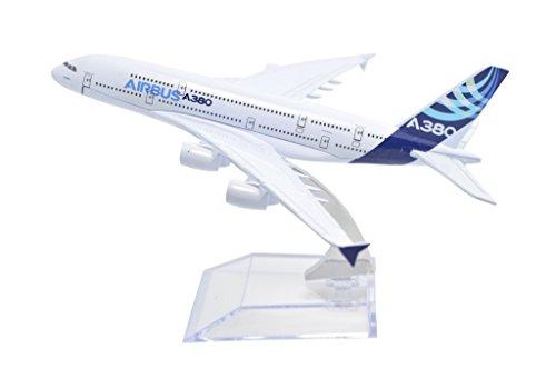 Династия Тан 1/400 16см Airbus A380 Металлическая модель самолета Игрушка
