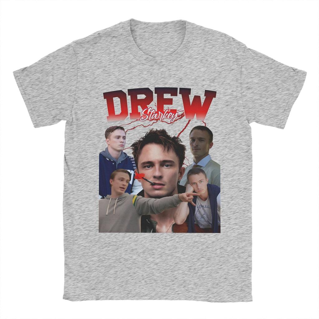 Drew Starkey T Shirt Unisexs Pure Cotton Funny Tshirt Round Neck Tee Shirt Short Sleeve Clothing Printed
