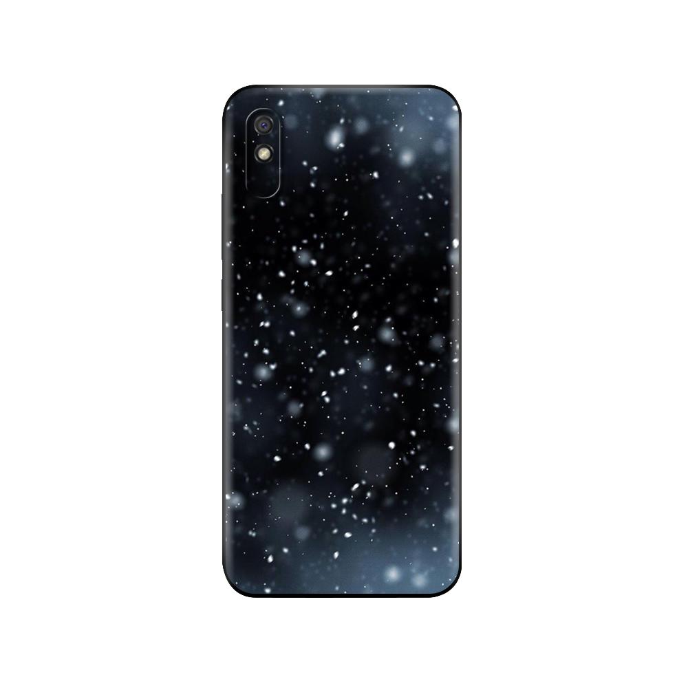 Черный ТПУ чехол для Xiaomi Redmi 7A 8 8A 9 9A 9C Чехол Redmi Note 8T 8 Pro T Note 9 9S 9 Pro Чехол Зимние Снежные Цветы Мода