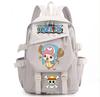 One Piece Luffy Backpack for Teens Boys Girls, Anime Cosplay School Bookbag College Student Travel Daypack Large Capacity Shoulder Bag Vintage Gift